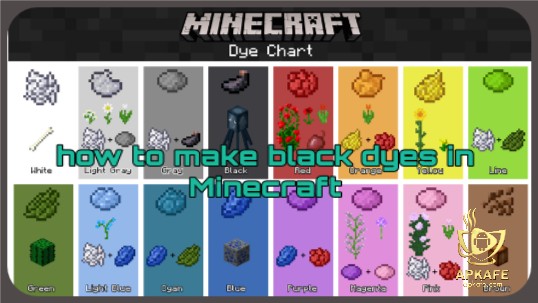 How to make black dyes in Minecraft