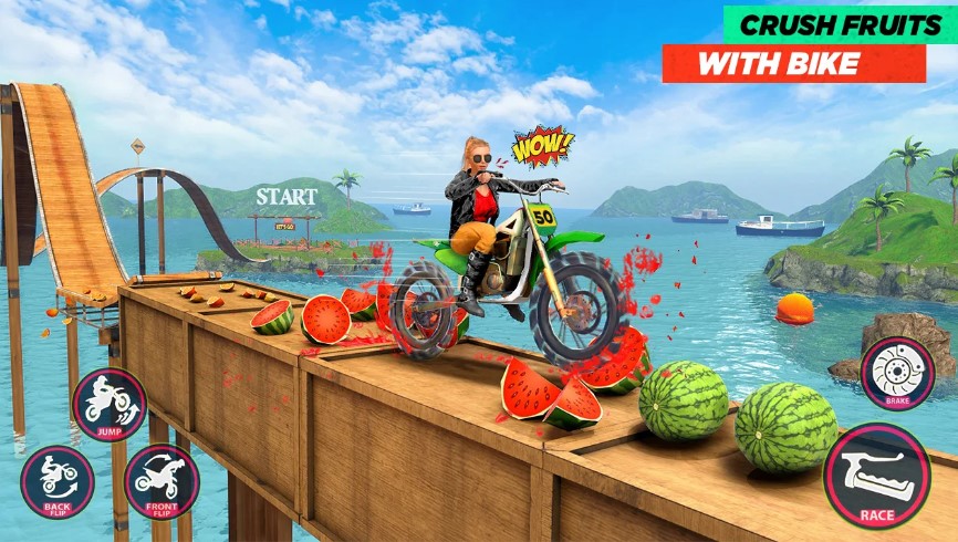 The gameplay- Bike Game: Bike Stunt Games