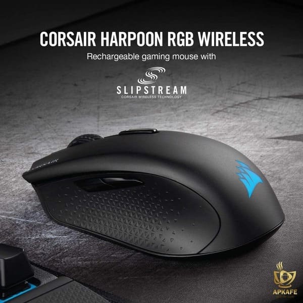 Corsair Harpoon RGB Wireless- The best gaming mouse under $50 for gamers