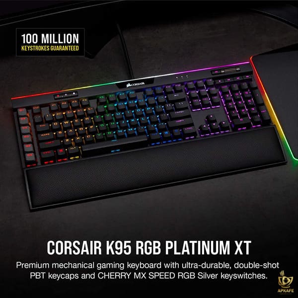 Corsair K95 RGB Platinum XT- 9 best silent gaming keyboards