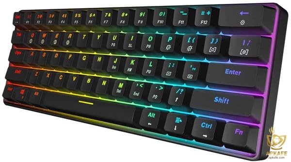 GK61 Hot Swappable Mechanical Keyboard- 11 BEST 60 PERCENT GAMING KEYBOARDS WORTH BUYING 2020