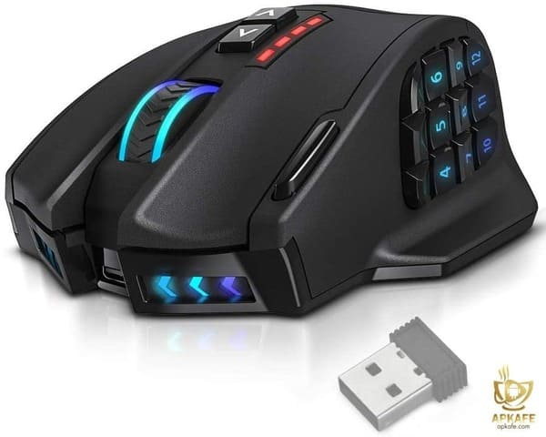 UtechSmart VENUS Pro RGB MMO Wireless Gaming Mouse- The best gaming mouse under $50 for gamers