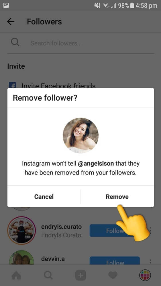 step 3-How to delete followers in Instagram-Instagram photo, video, and IGTV downloader