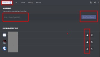 How to add friends on the Discord 