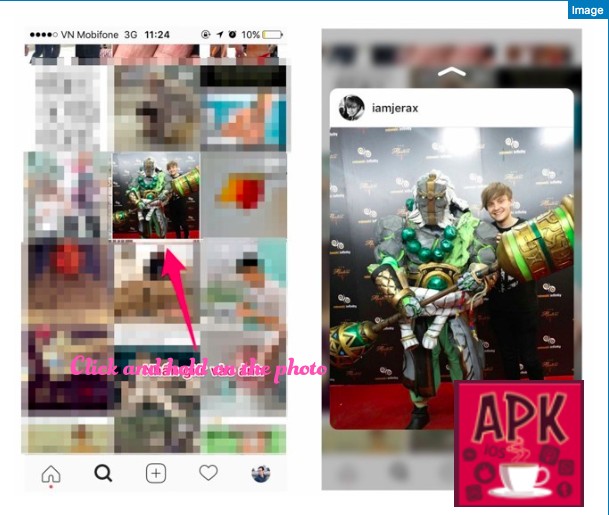 Quickly zoom an image -Eight tips for using the Instagram app for newbies
