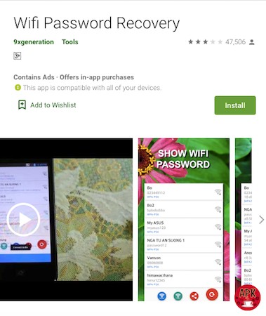 How about for rooted Android devices-How to find WiFi password on Android
