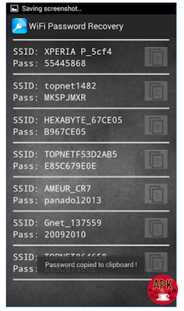 android wifi password viewer