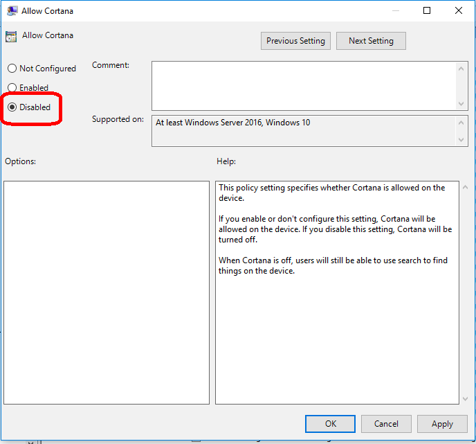 How To Disable Cortana