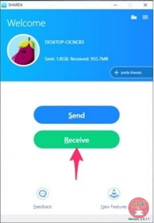 Transfer data on shareit - tip an tricks - apkafe.com