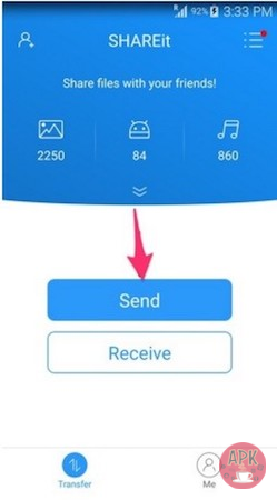 Transfer data on shareit - tip an tricks - apkafe.com