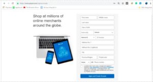 step 3-How to create a Paypal account-Mobile Cash: Send and Request Money Fast