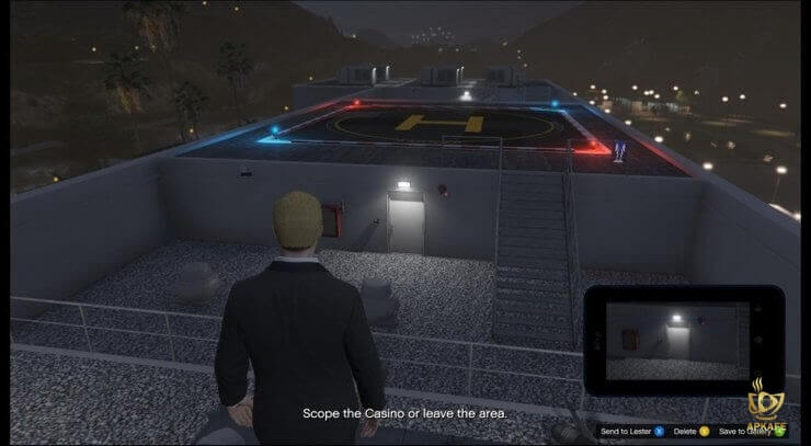 On Rooftop-Diamond Casino Entrance-GTA 5 Diamond Casino Heist: The complete list of the entrance to the