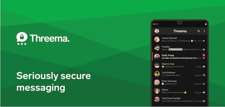 Data Saving- Threema - The Secure Messenger