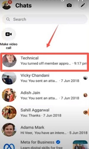 step 1-How to change notification sound for each Messenger chat-How to change notification sound for each Messenger chat
