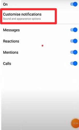 step 3-How to change notification sound for each Messenger chat-How to change notification sound for each Messenger chat
