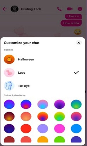 step 2-How to change theme for each Messenger conversation-How to change notification sound for each Messenger chat

