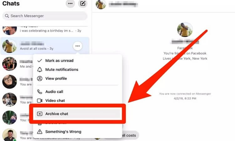 Using the Message Archive feature- 4 ways to secure Messenger chat without being read by others