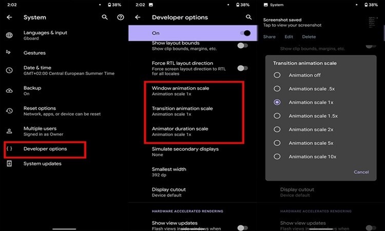 Scale down animations- Simple tricks to save your Android phone's battery