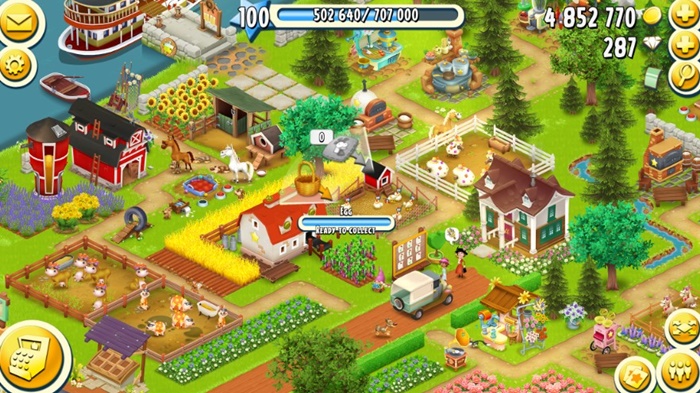 The gameplay- Hay Day: Farm with Friends and Family