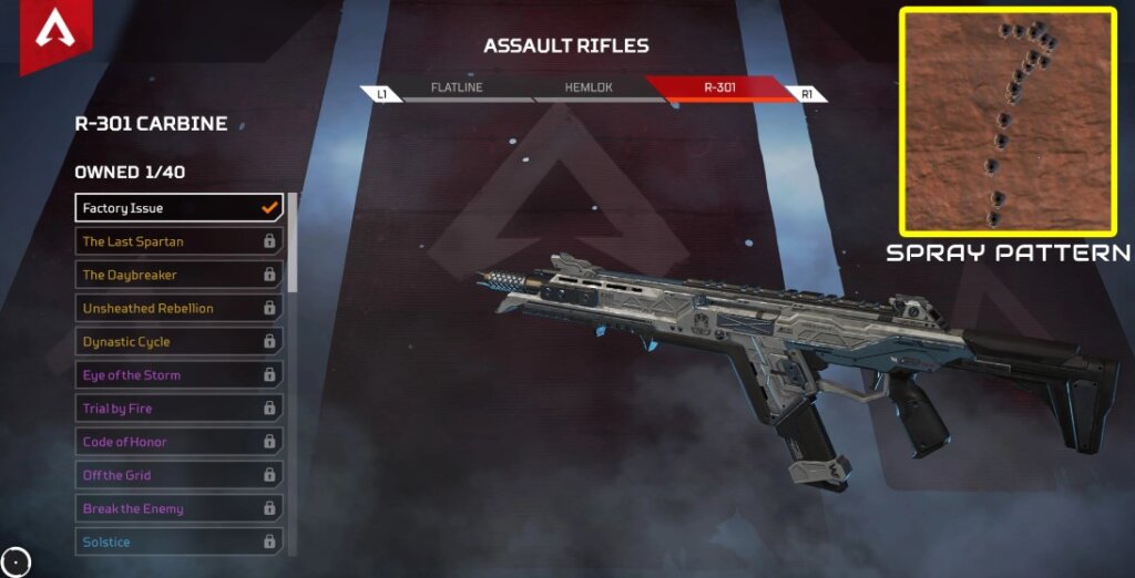 R-301 Carbine - Assault Rifles- Top guns easy to play for newbies in Apex Legends
