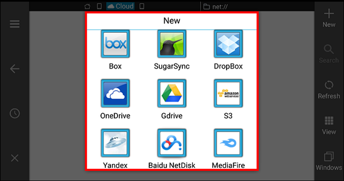 Save files directly to various cloud services- 10 Things You Didn't Know ES File Explorer Can Do