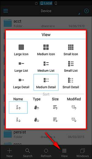 Change Viewing and Organizing Files- 10 Things You Didn't Know ES File Explorer Can Do