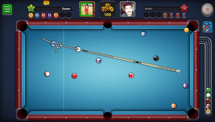 More precise targeting- Tips to become a pro player in 8 Ball Pool