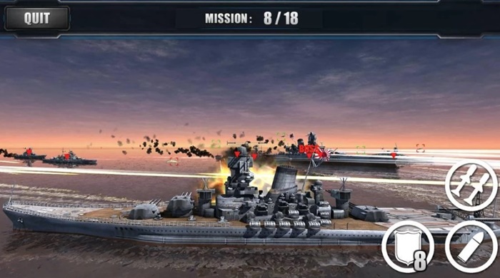 The gameplay- World Warships Combat