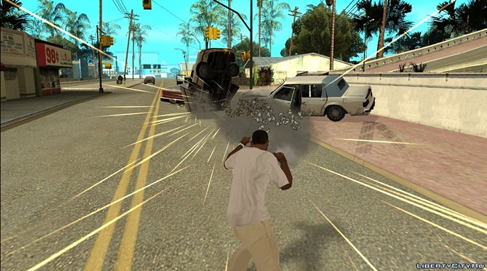 Transcendent punch and step-Top 5 funniest cheats in different modes of GTA San Andreas-5 funniest cheats in GTA San Andreas
