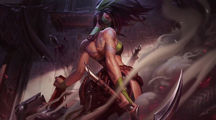 Akali - Lone Assassin- Top 7 strongest mid-lane champions in League of Legends: Wild Rift