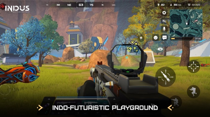 The gameplay- Indus Battle Royale