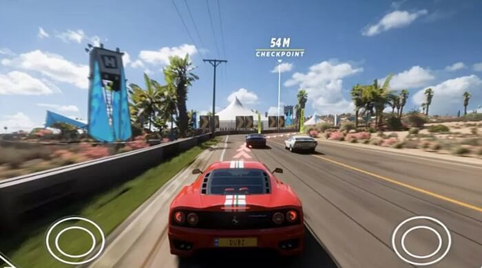 The gameplay- Forza Horizon 5 Mobile