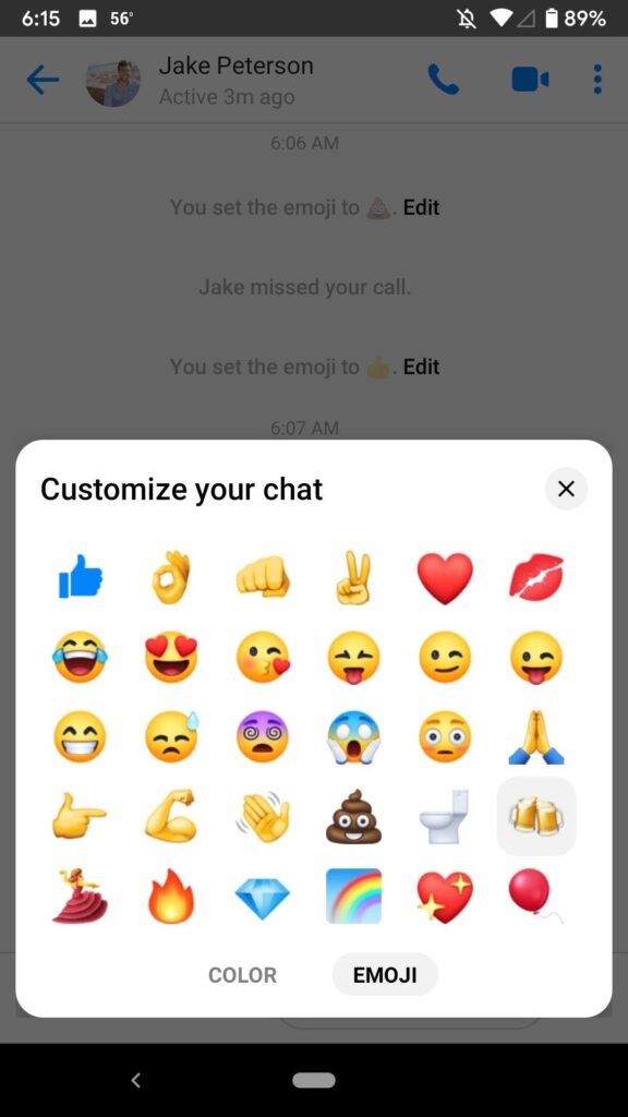 Change emoticons-8 TIPS FOR FACEBOOK MESSENGER