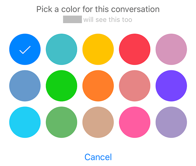 Change the color of the conversation-8 TIPS FOR FACEBOOK MESSENGER