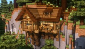 Top-Minecraft-houses-ideas-Cliffside-Retreat