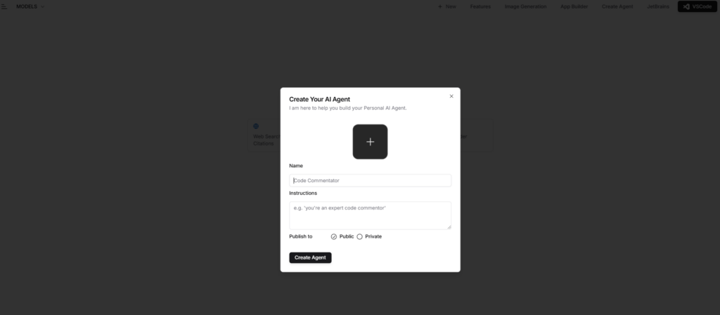 Create Your AI Agent with Blackbox