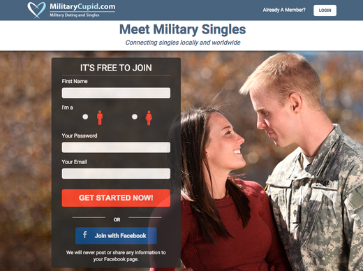 Create an Account in Military Cupid