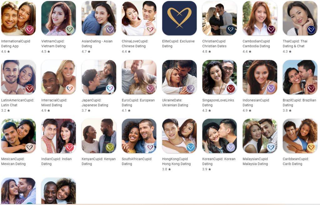 Cupid Media's Dating Apps