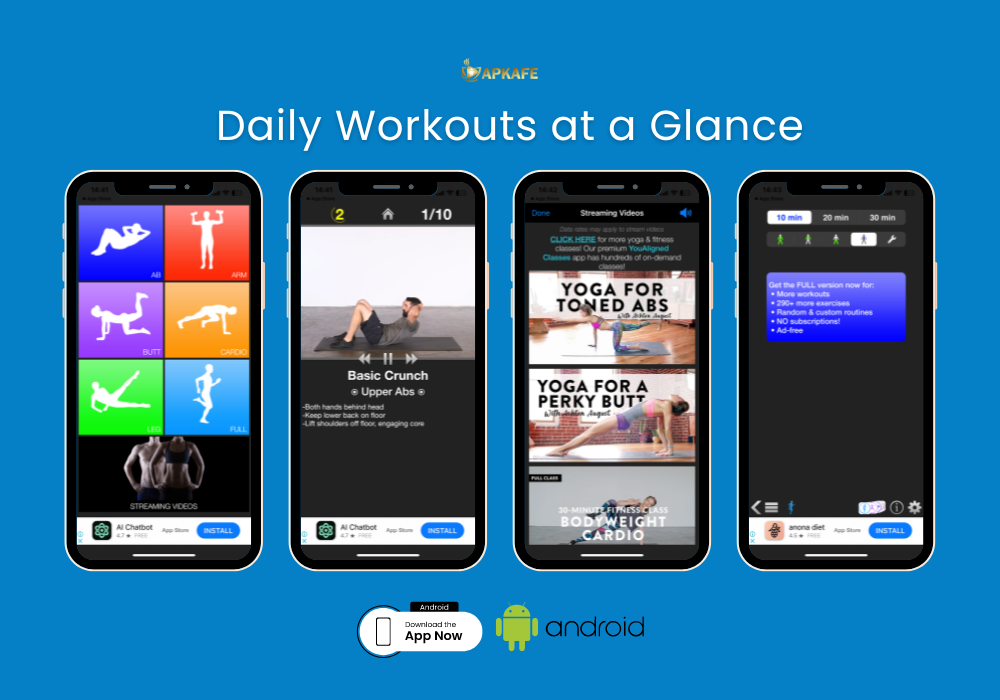 Daily Workouts at a Glance