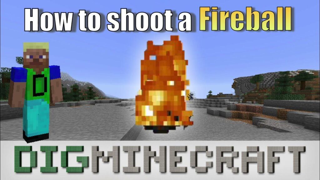 Fireball works like a lighter- Share 5 great Minecraft tips that you should know