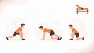 Squat Thrusts (No-jump burpee, no push-up)