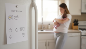 Step-by-step daily postpartum diet plan to lose weight