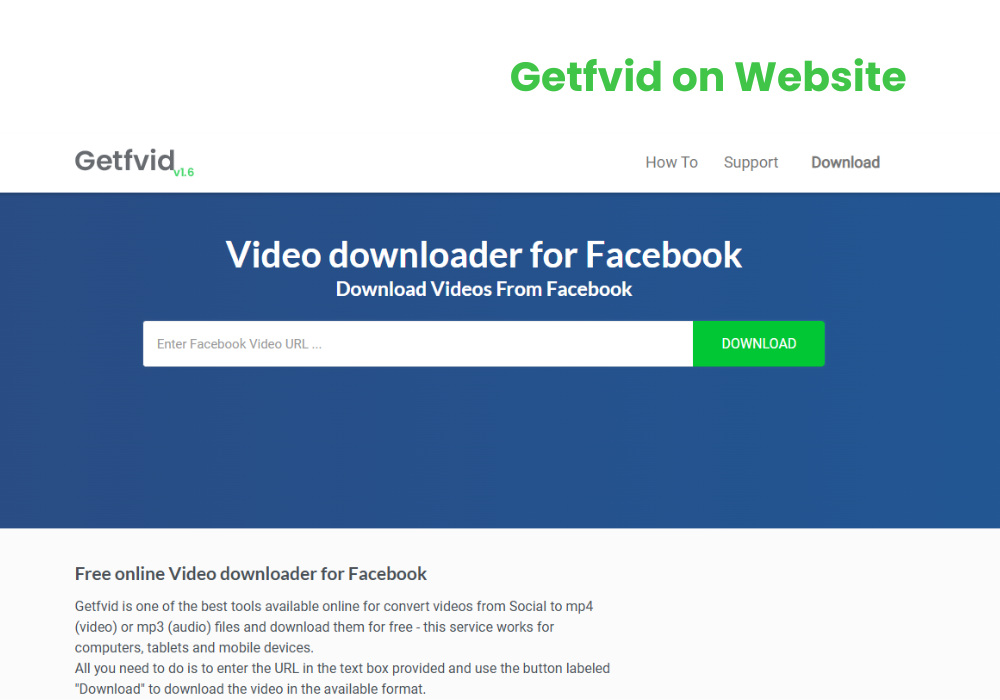 Getfvid web