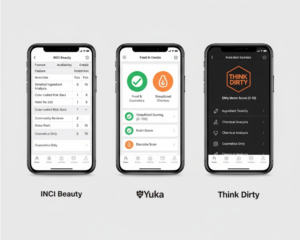 INCI Beauty vs Yuka vs Think Dirty