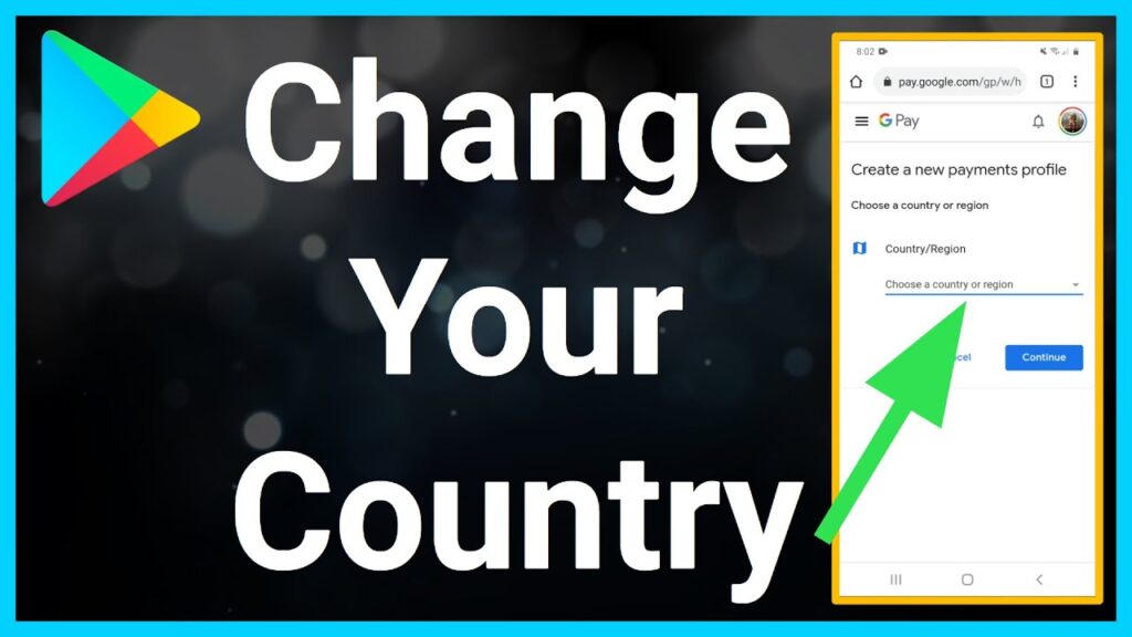 Slide the menu to the left and select Account-How To Change Country In Play Store