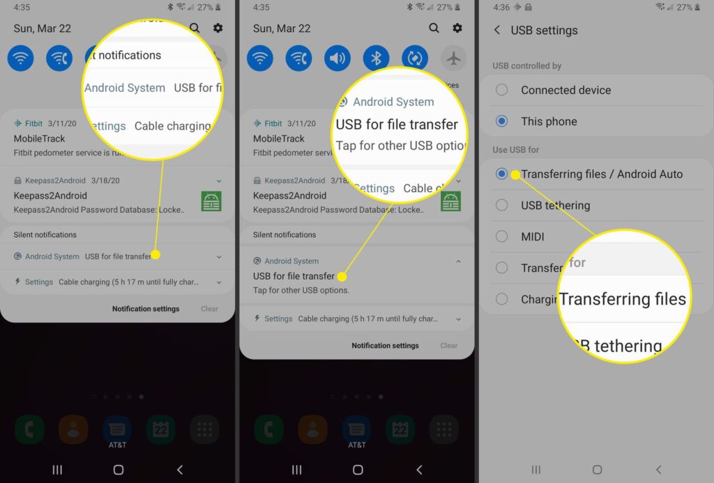 step 2-How to transfer files in Android- How to Android file transfer