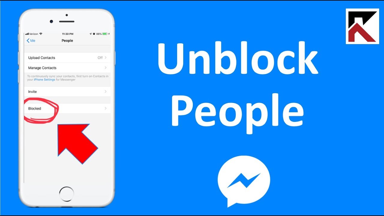 How to unblock someone on facebook messenger