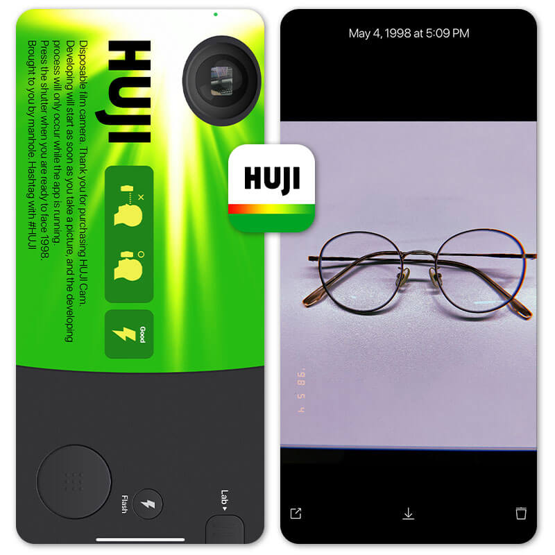 Huji Cam-Best vintage camera apps for retro-lovers