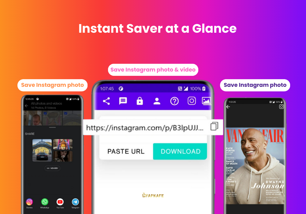 Instant Saver at a Glance