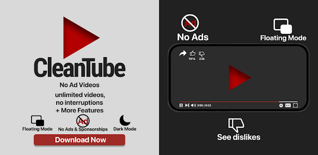 Introduction CleanTube Apk – Block Video Ads